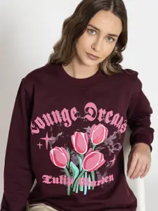 Lounge Dreams Women Printed Sweatshirt