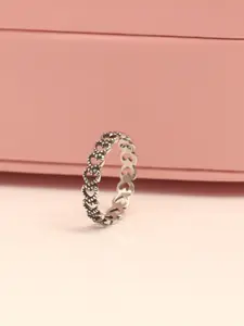 LeCalla 925 Sterling Silver-Plated Finger Ring