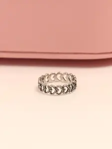 LeCalla 925 Sterling Silver Plated Finger Ring