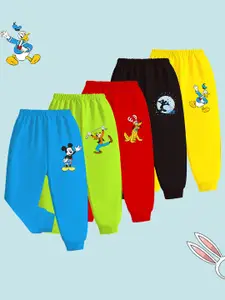 Disney By Miss and Chief Boys Pack Of 5 Printed Mid Rise Joggers