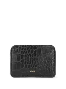 MANGO Women Animal Textured Card Holder