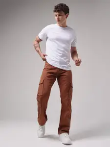 VUDU Men Mid-Rise Cargo Style Stretchable Jeans