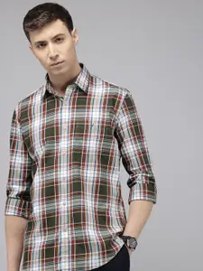 Van Heusen Sport Slim Fit Checked Pure Cotton Casual Shirt