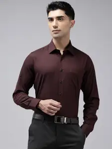 Van Heusen Slim Fit Self Design Pure Cotton Formal Shirt
