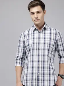 Van Heusen Sport Slim Fit Checked Pure Cotton Casual Shirt