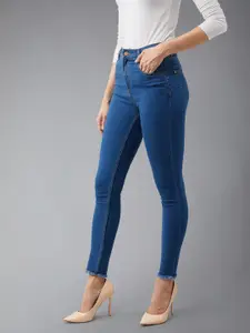 DOLCE CRUDO Women Skinny Fit High-Rise Stretchable Jeans