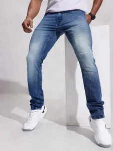 WROGN Men Slim Fit Heavy Fade Stretchable Jeans