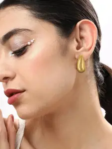 Yinara 18K Gold-Plated Teardrop Shaped Studs