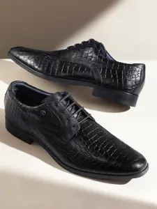 Kenneth Cole Men Leather Animal Textured Formal Derbys