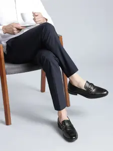 Kenneth Cole Men Formal Leather Croc Textured Slip On Shoes