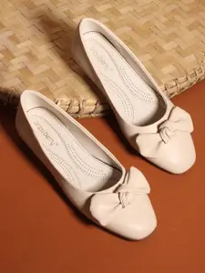 DressBerry Women Embellished Ballerinas with Bows Flats