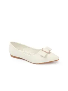 DressBerry Women Embellished Ballerinas with Bows Flats