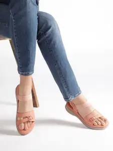 Marc Loire Women Open Toe Flats with Buckles