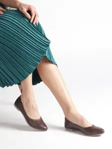 Marc Loire Women Textured Ballerinas Flats