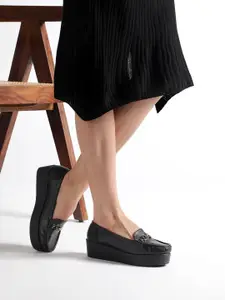 Marc Loire Women Buckled Flatform Loafers