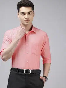 Park Avenue Self-Design Slim Fit Formal Shirt