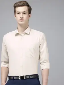 Park Avenue Self Design Slim Fit Textured Formal Shirt