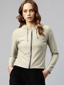 Popnetic Ribbed Hooded Sweatshirt