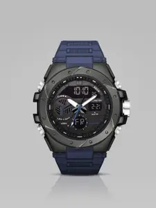 CARLINGTON Men Dial & Straps Analogue and Digital Multi Function Watch Endurance 9140 Blue