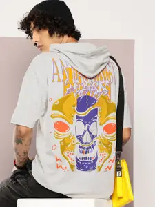 Kook N Keech Graphic Printed Hooded Drop-Shoulder Sleeves T-shirt