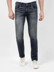 Numero Uno Men Skinny Fit Low-Rise Heavy Fade Stretchable Jeans
