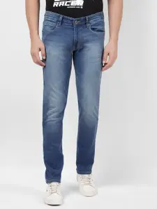 Numero Uno Men Skinny Fit Mid-Rise Heavy Fade Stretchable Jeans