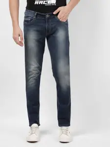 Numero Uno Men Skinny Fit Low-Rise Heavy Fade  Stretchable Denim Jeans