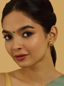 Kushal's Fashion Jewellery 92.5 Pure Silver Contemporary Drop Earrings