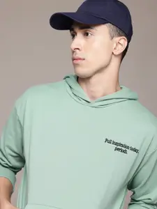 The Roadster Lifestyle Co. Hooded Sweatshirt with Embroidered Detail