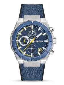 Ducati Men Dial & Leather Straps Chronograph Watch DTWGO0001204
