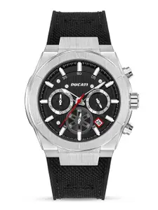 Ducati Men Dial & Leather Textured Straps Chronograph Watch DTWGO0000902