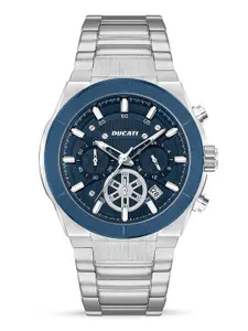 Ducati Men Dial & Stainless Steel Bracelet Style Straps Chronograph Watch DTWGI0000906