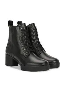 Delize Women Mid-Top Block-Heel Boots