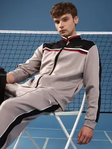 Slazenger Athleisure Colourblocked Jacket With Track Pants