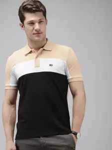 Arrow Colourblocked Polo Collar T-shirt