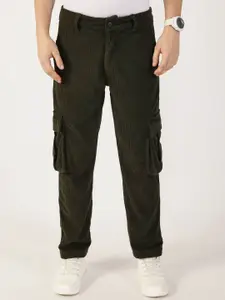 Thomas Scott Men Smart Regular Fit Corduroy Cargos
