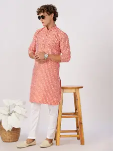 Anouk Men Floral Embroidered Kurta