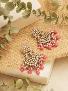 Zaveri Pearls Contemporary Drop Earrings