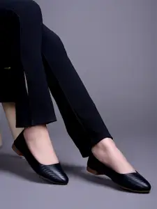 Shoetopia Women Textured Ballerinas Flats