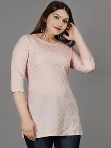 KALINI Ethnic Motifs Woven Design Straight Kurti