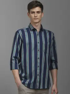 Louis Philippe Sport Men Striped Opaque Cotton Casual Shirt