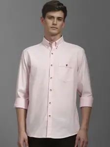 Louis Philippe Sport Men Solid Opaque Cotton Casual Shirt