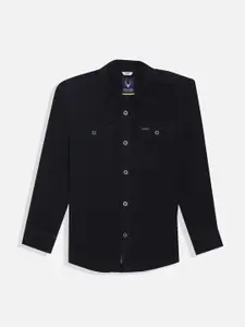 Allen Solly Junior Boys Spread Collar Solid Cotton Slim Fit Casual Shirt