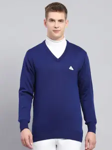 Monte Carlo Men V-Neck Woollen Pullover Sweater
