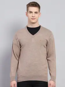 Monte Carlo Men V-Neck Full Sleeve Woollen Pullover Sweaters