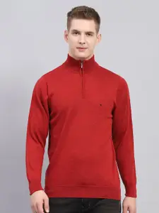 Monte Carlo Men Mock Neck Woollen Pullover