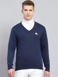 Monte Carlo Men V-Neck Woollen Pullover Sweater