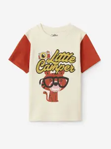 The Souled Store Boys Graphic Printed Round Neck Cotton T-shirt