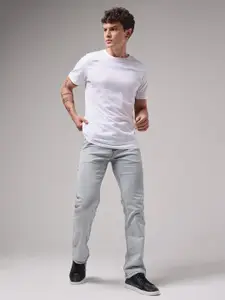 VUDU Men Comfort Relaxed Fit Mid-Rise Stretchable Jeans