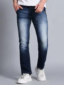 VUDU Men Narrow Slim Fit Light Fade Stretchable Jeans